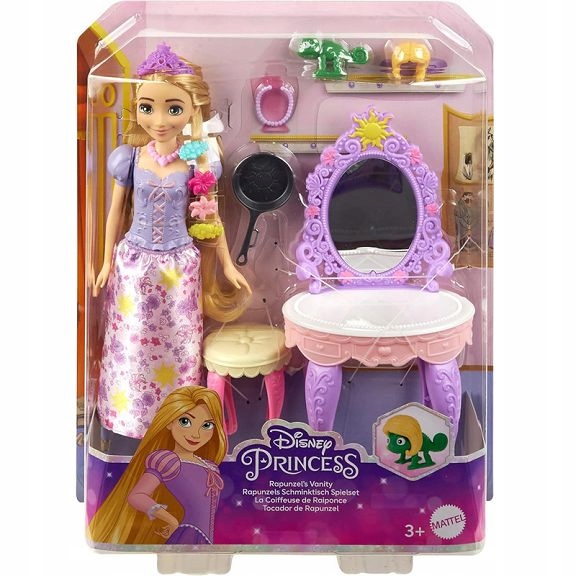 Disney Princess Roszpunka lalka z toaletką HLX28