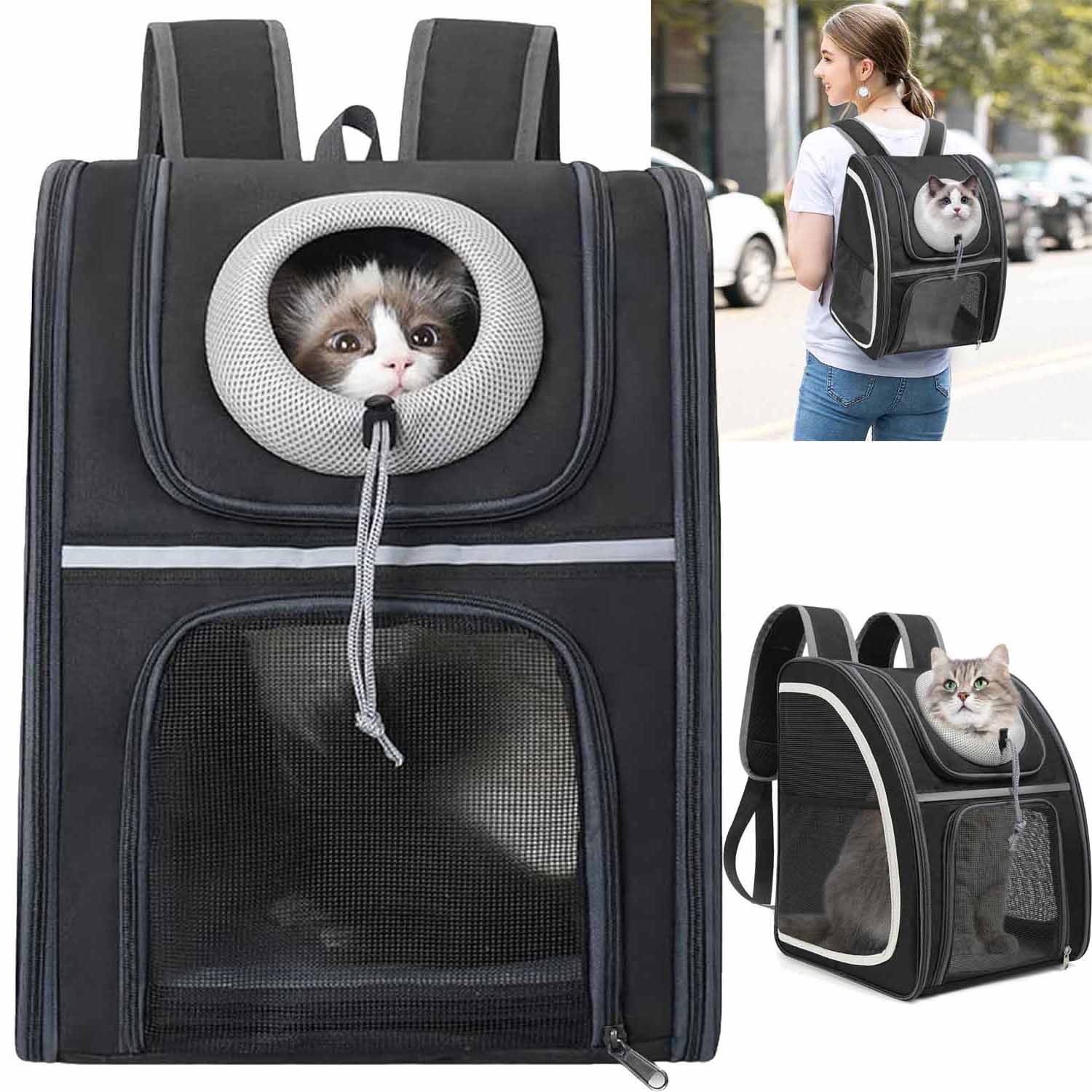 Levně Přepravka pro kočky králíka zvířat Batoh kotec