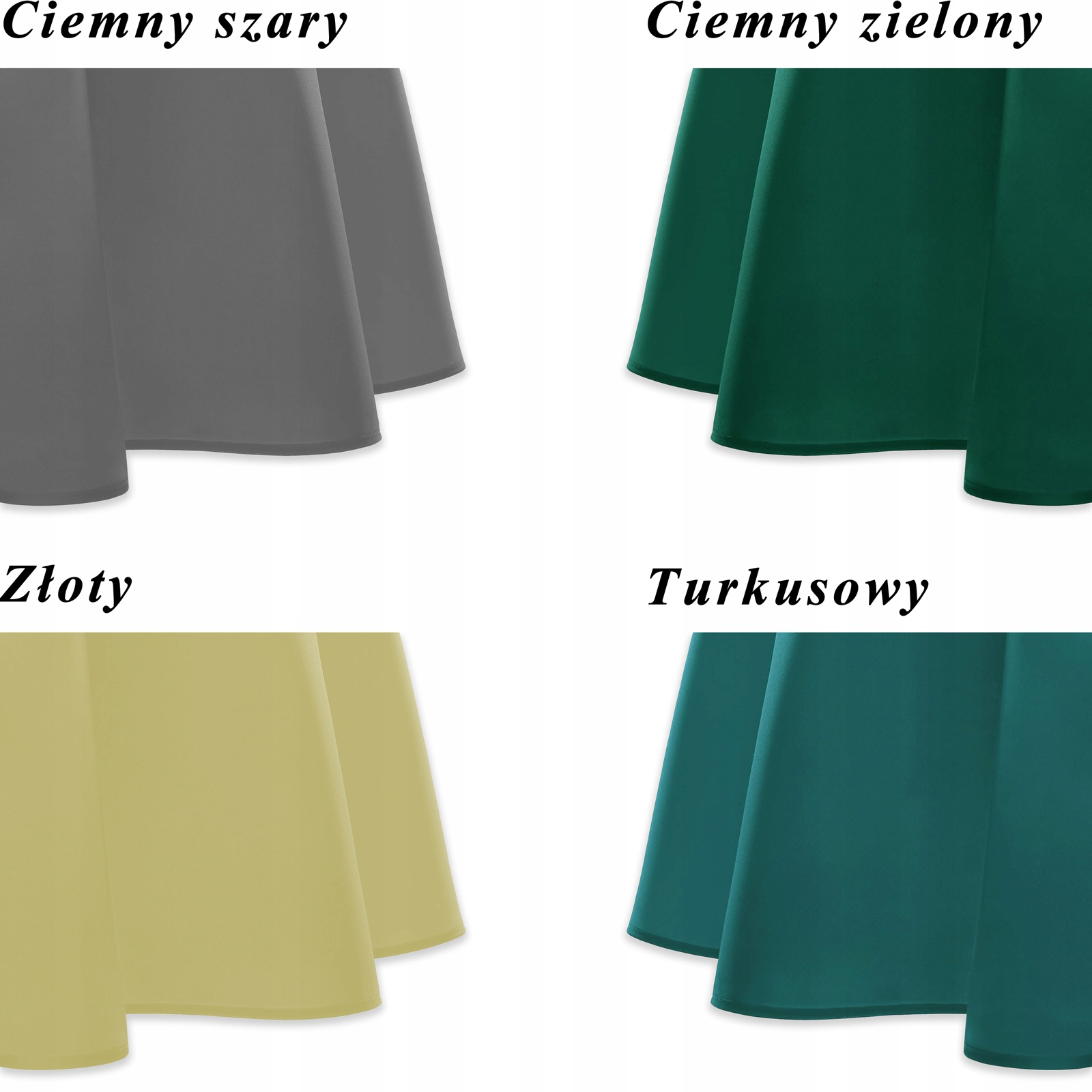 OBRUS PLAMOODPORNY 4 SEASONS - KOŁO 110 CM KOLORY Szerokość produktu 110 cm