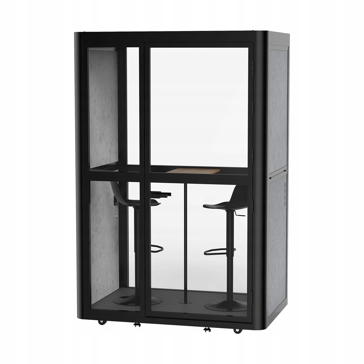Kabina akustyczna przenośna DWUOSOBOWA 250kg Spacetronik USB Wentylator LED