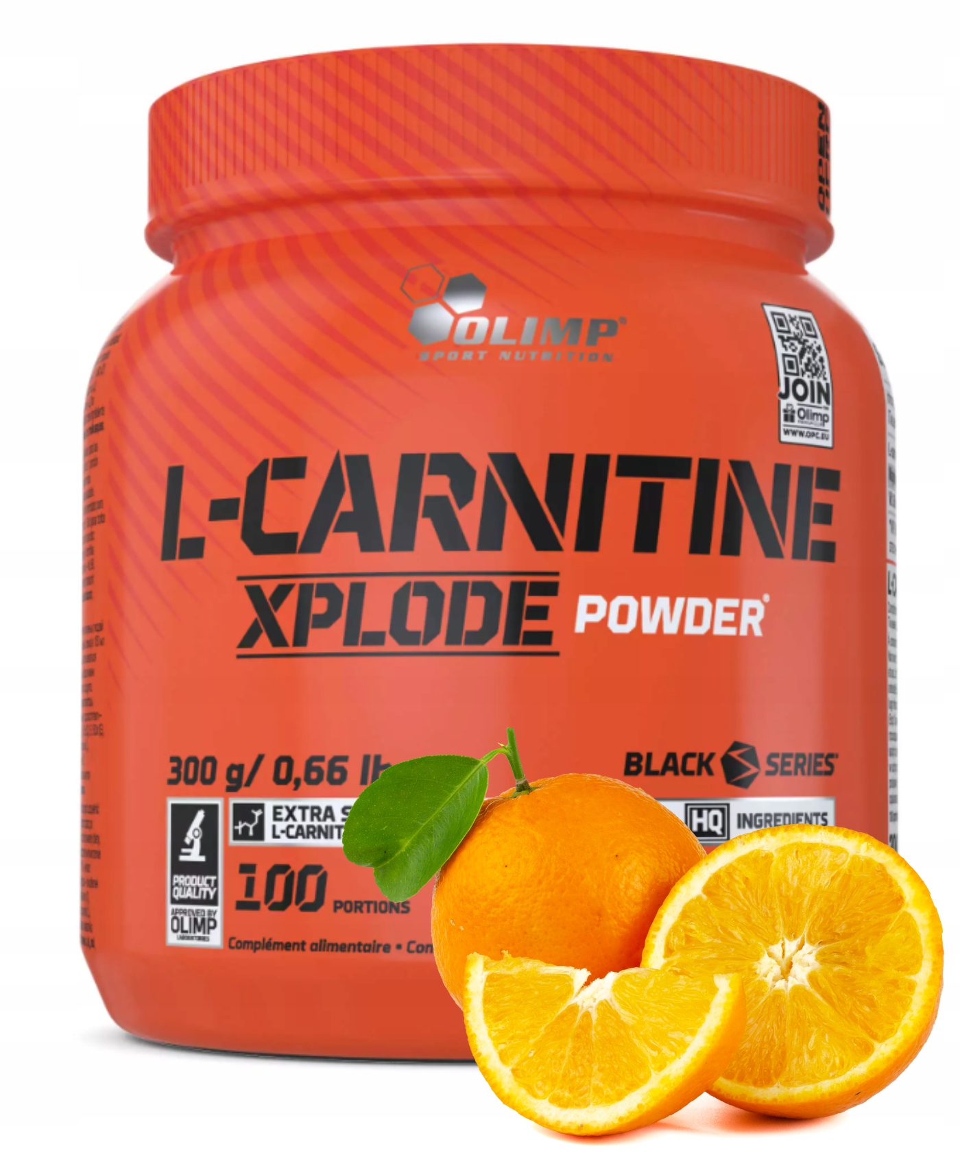 Olimp L-Carnitine Xplode Powder 300 g Pomeranč L-karnitin Vitamíny Hořčík