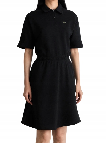 Lacoste šaty černé EF8444 VEL.36
