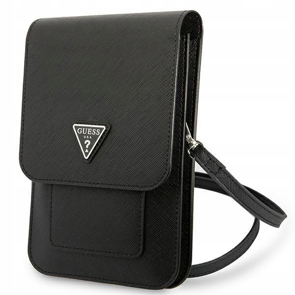 Guess Wallet Saffiano Triangle Logo Phone Bag – taška na smartphone a příslušenství