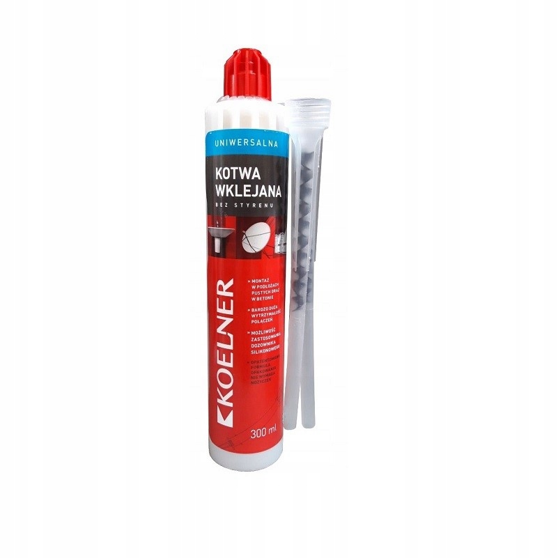 Chemická Kotva Univerzálna Živica Koelner Bez Styrenu 300 ML 10 Kusov