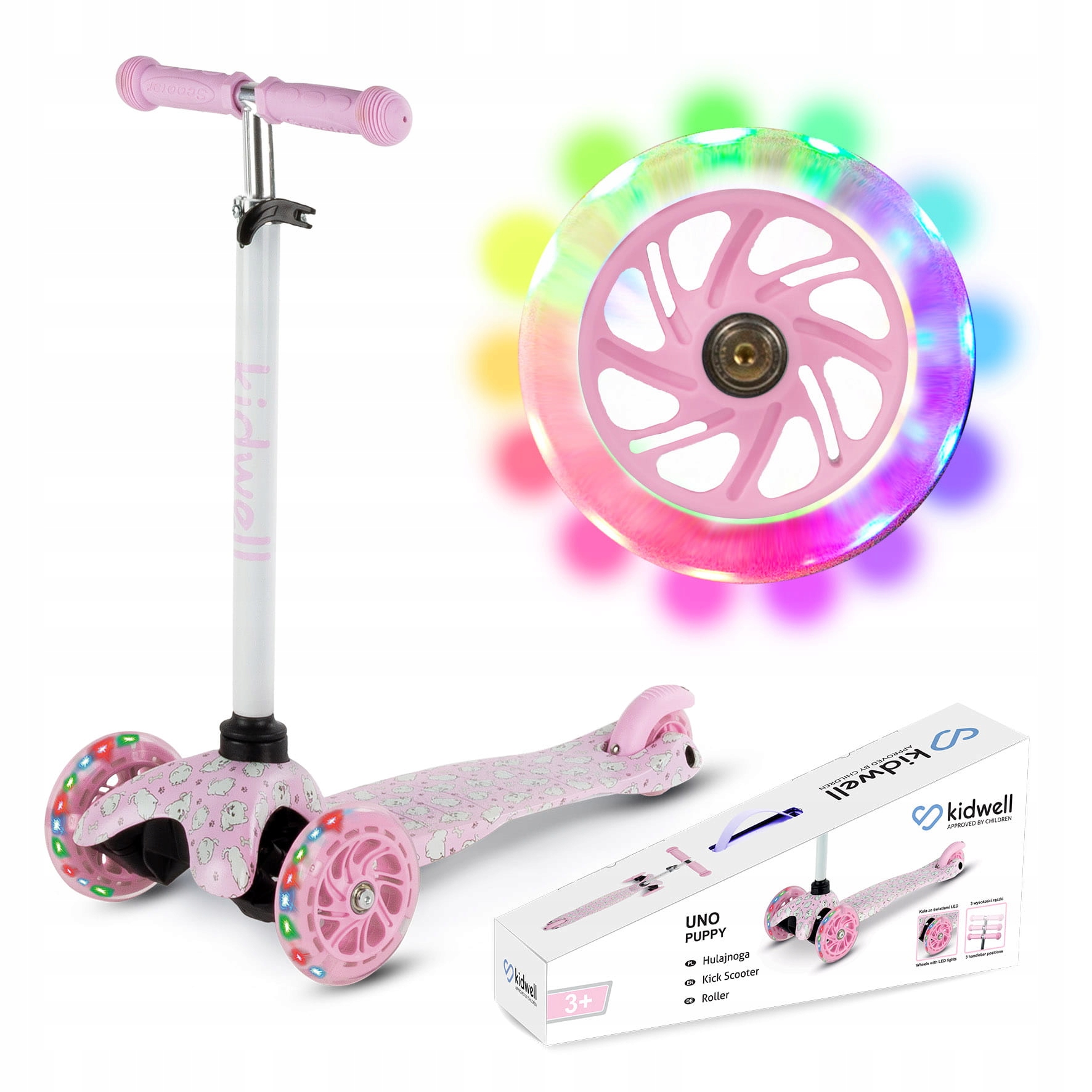 Hulajnoga Balansowa Dziecięca Kidwell Uno Puppy Trójkołowa