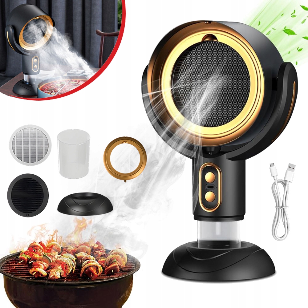 Przenośny Okap Kuchenny, Mini Okap Do Grillowania, Oczyszczacz Powietrza