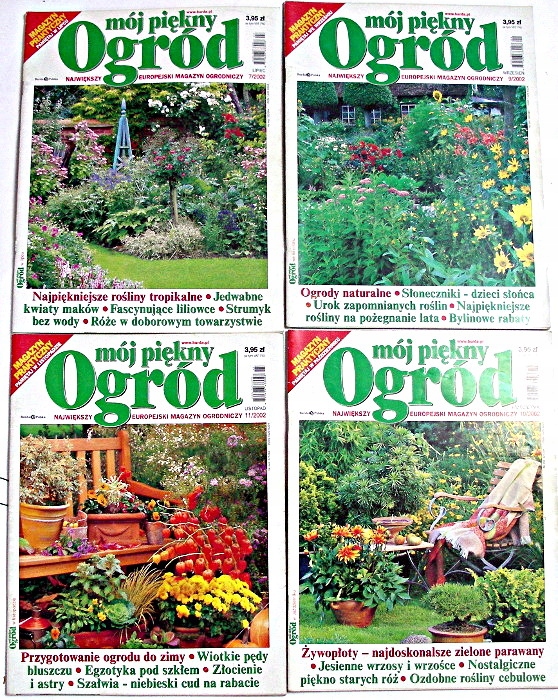 MÓJ PIĘKNY OGRÓD 7-9-10-11 / 2002 - 4 numery