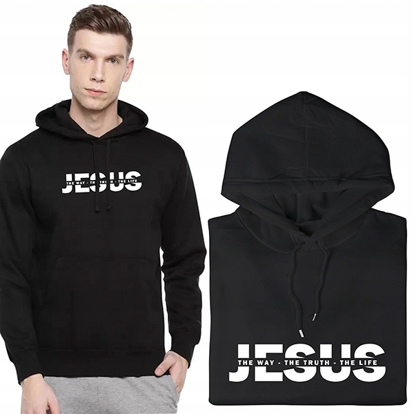 Pohodlná pánská mikina Klokanka Křesťanské Vz XL