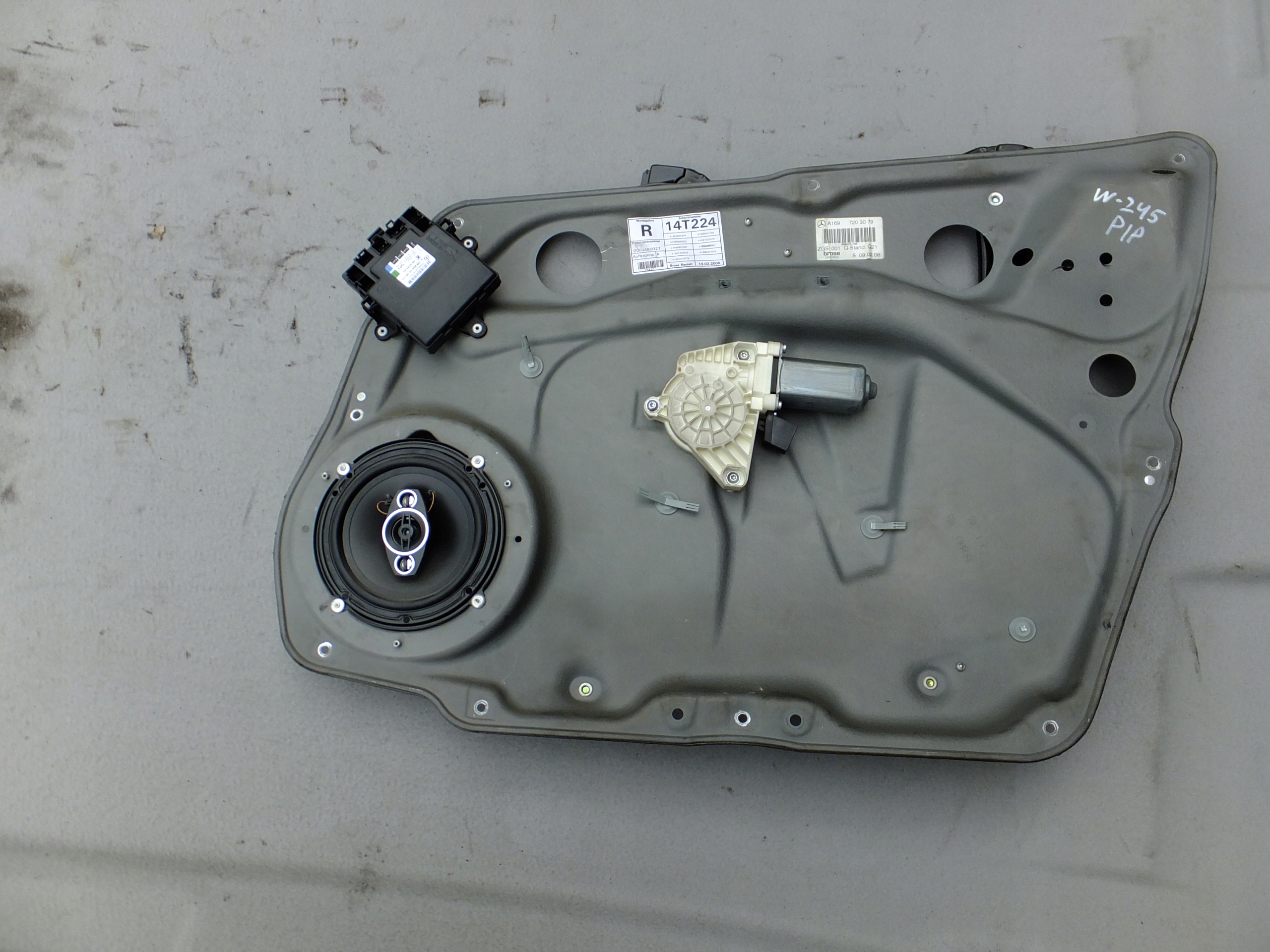 mini motor window regulator right front mercedes w245 2007r