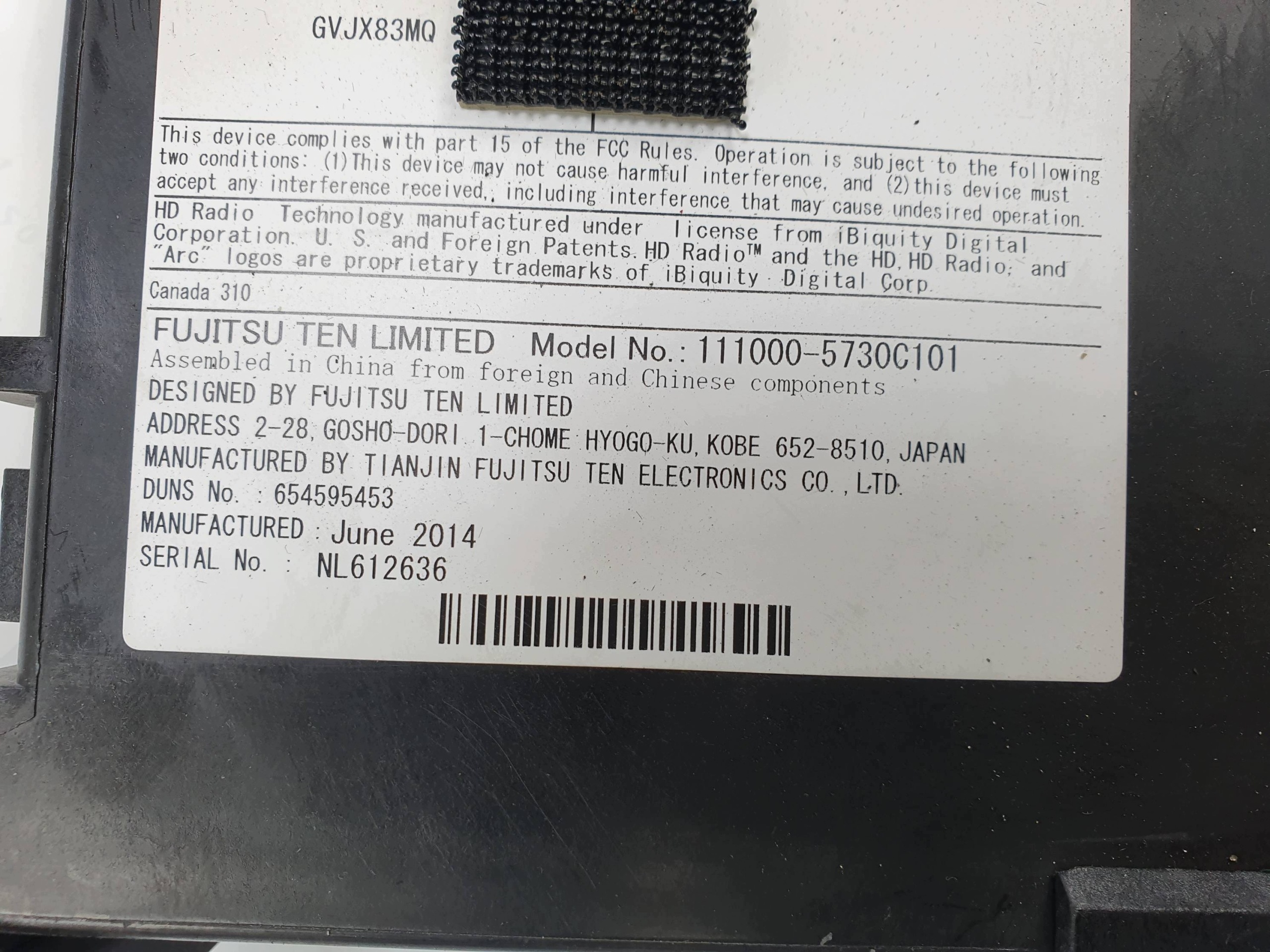 module unité de commande électronique uce 13596606 CADILLAC CTS 2014