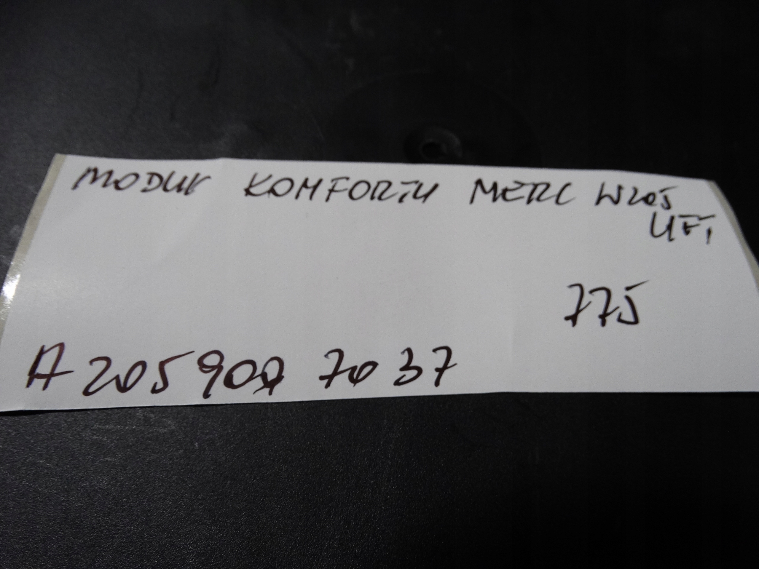 IDEALNY Unité commande confort SAM MERCEDES W205 LIFT 1 0 9
