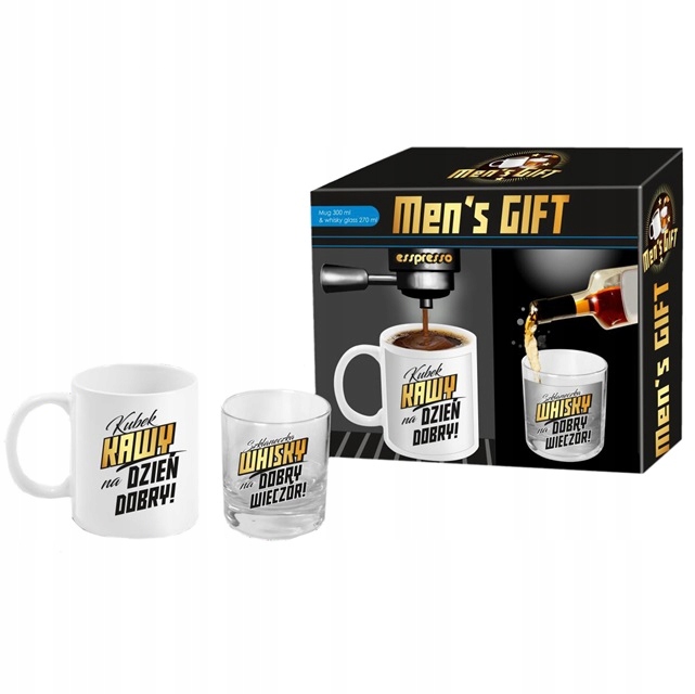 

Men's Gift zestaw kubek szklanka do whisky