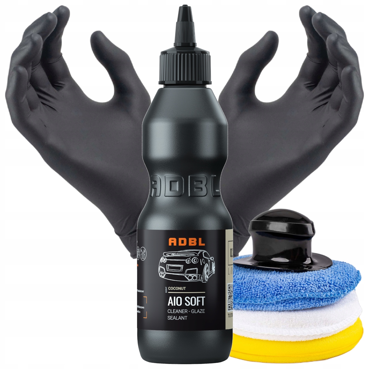 Adbl Aio Soft Zestaw Do Ręcznego Polerowania Auta Pasta Pady Z Uchwytem