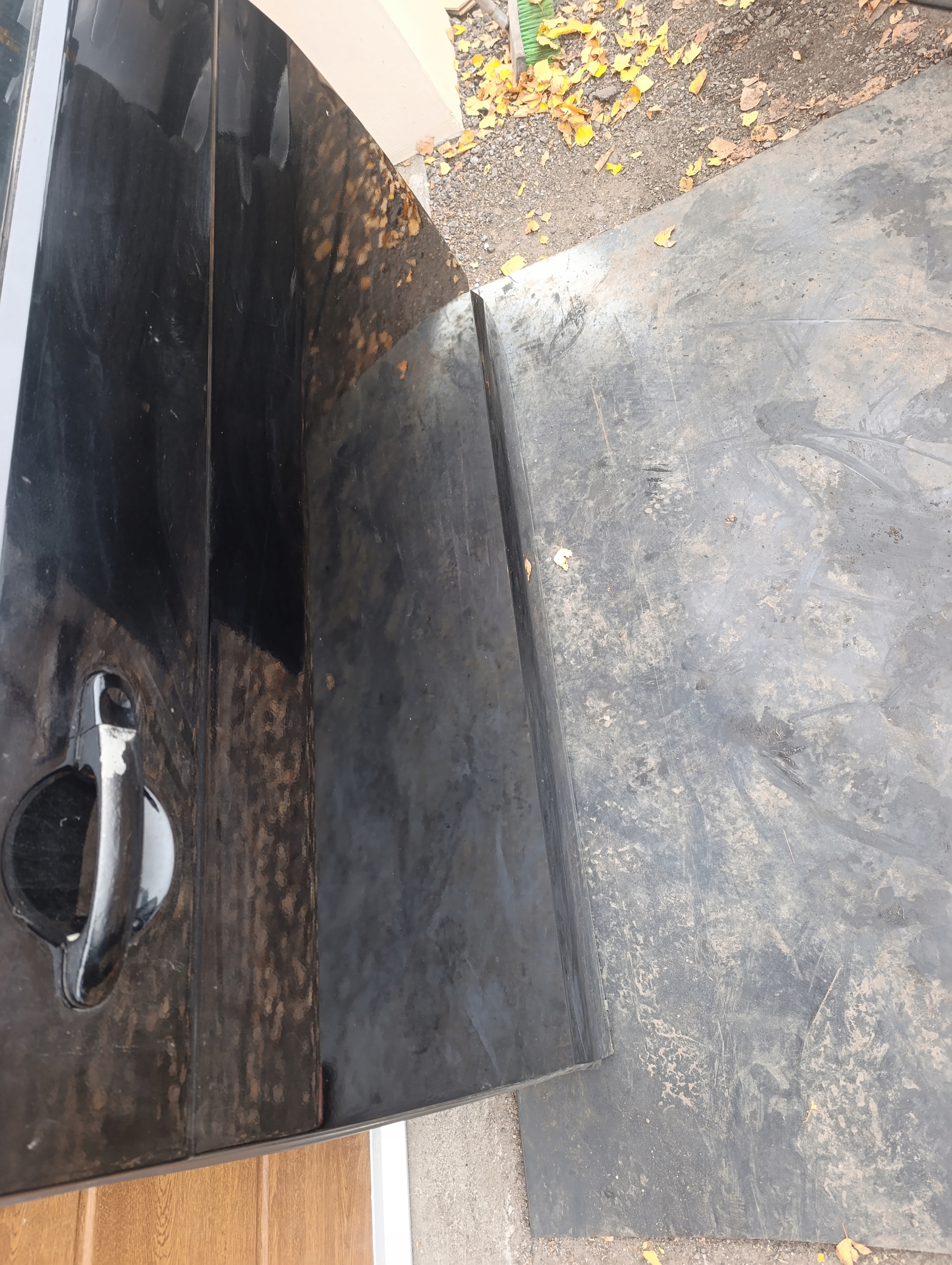 VW T5 door sliding black, LC9Z left
