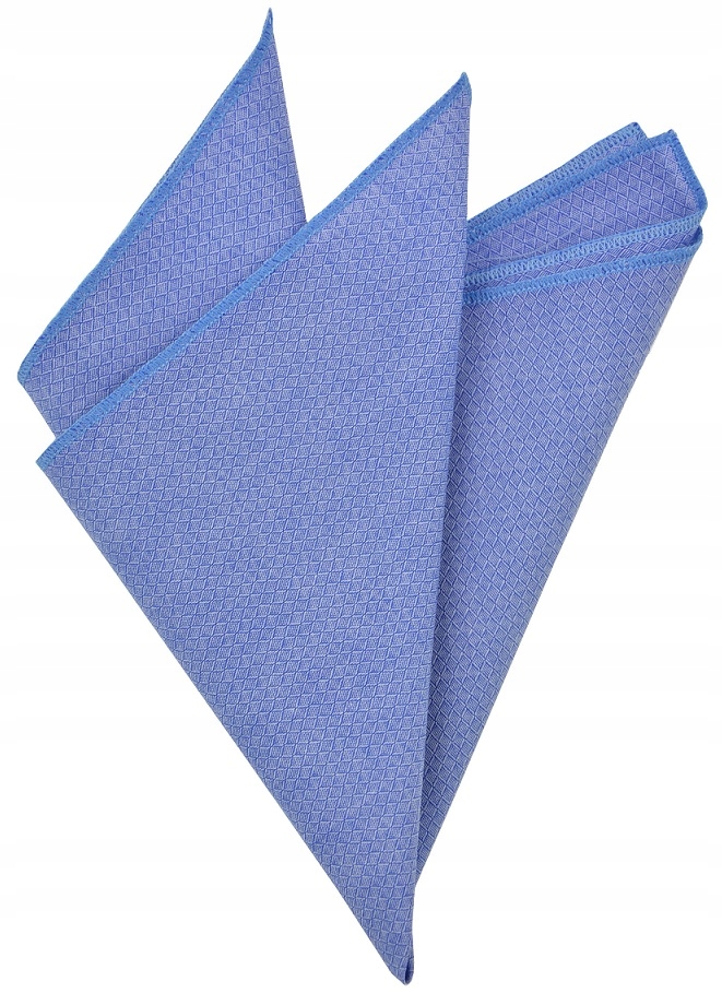 

Poszetka Poszetki niebieska ze wzorem męska 27cm