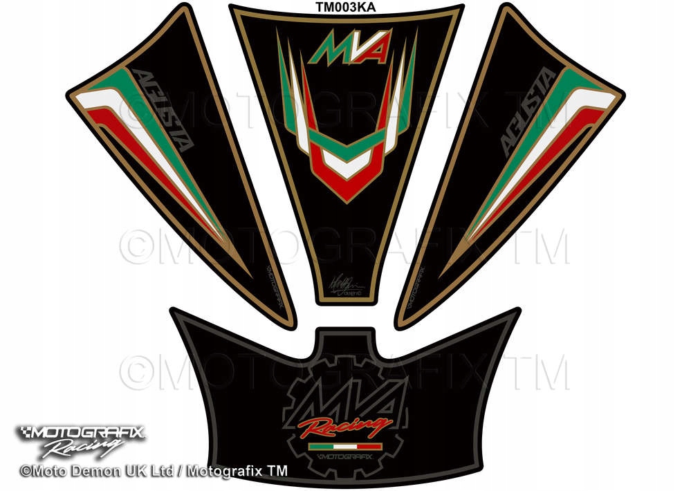 TANKPAD MOTOGRAFIX MV Agusta F3 800 2013 - 2019