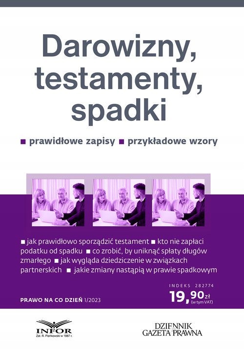 DAROWIZNY TESTAMENTY SPADKI [KSIĄŻKA]