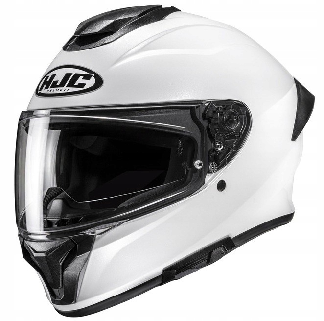 Hjc C71 Solid Pearl White biela motocyklová prilba integrálna s mixom S