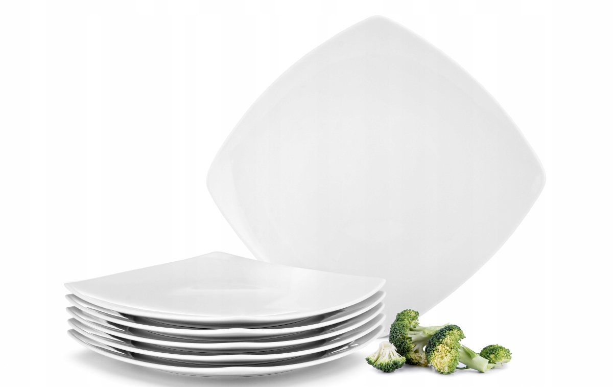 Sada Jídelních Talířů Z Mělkého Porcelánu 6 Ks Carlina Konsimo
