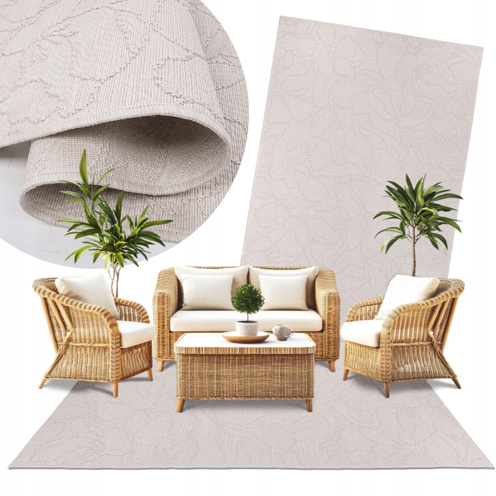 Koberec na terasa balkon Jersey Modný koberec s provázkem 120x160