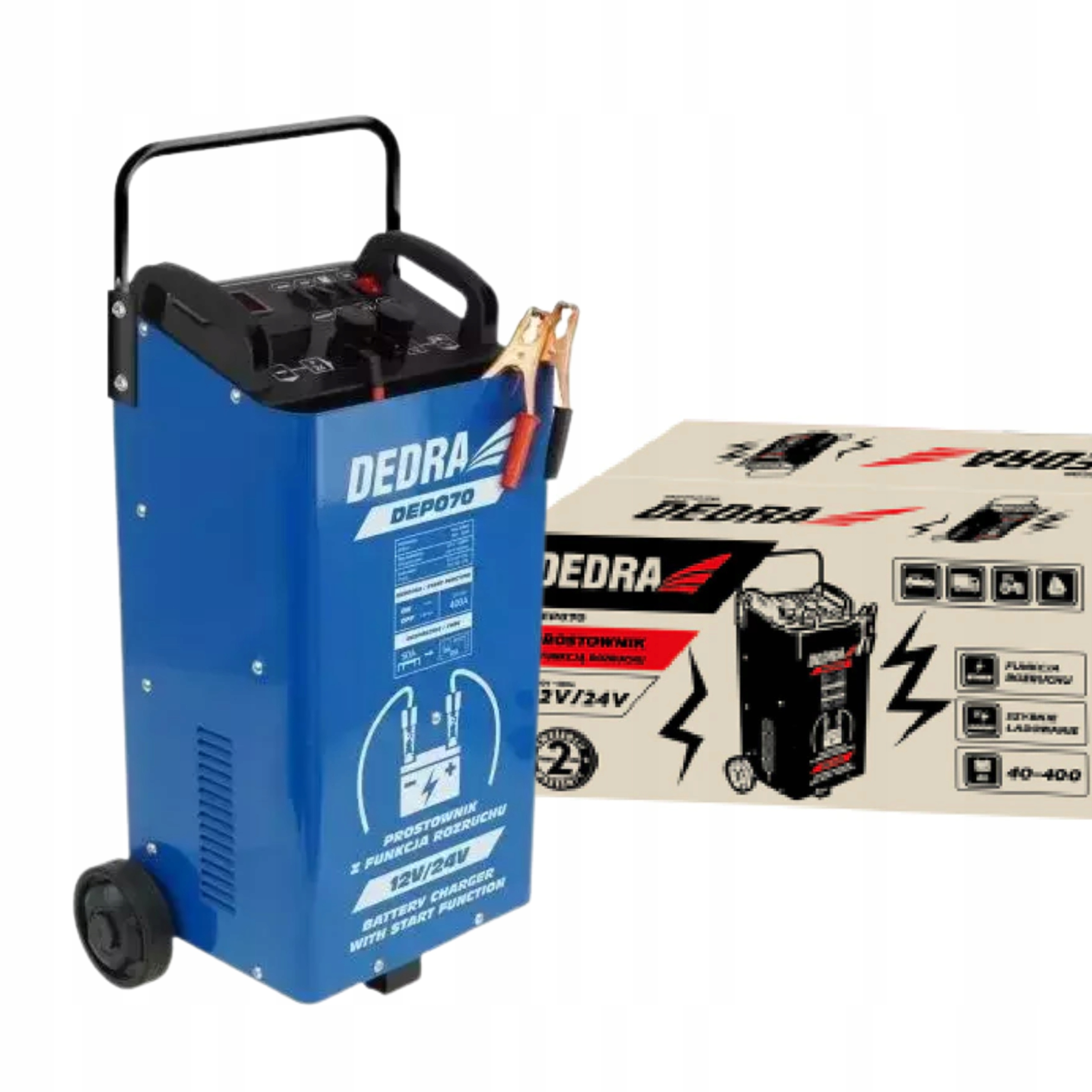 DEDRA ПУСКОВОЙ ВЫПРЯМИТЕЛЬ DEP070 12/24V 40-400A