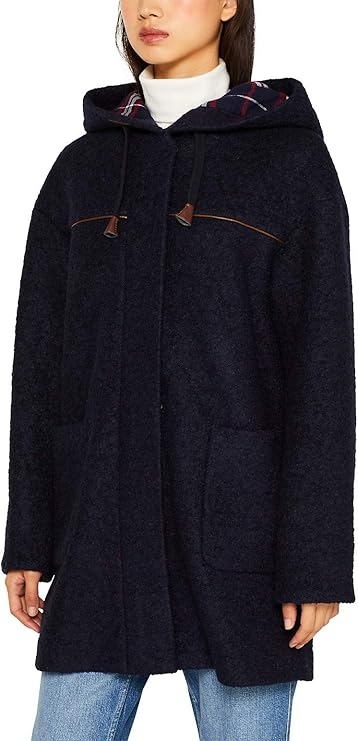 Edc Dámský Žlutý Kabát S Vlnou S Kapucí XXL Jsj