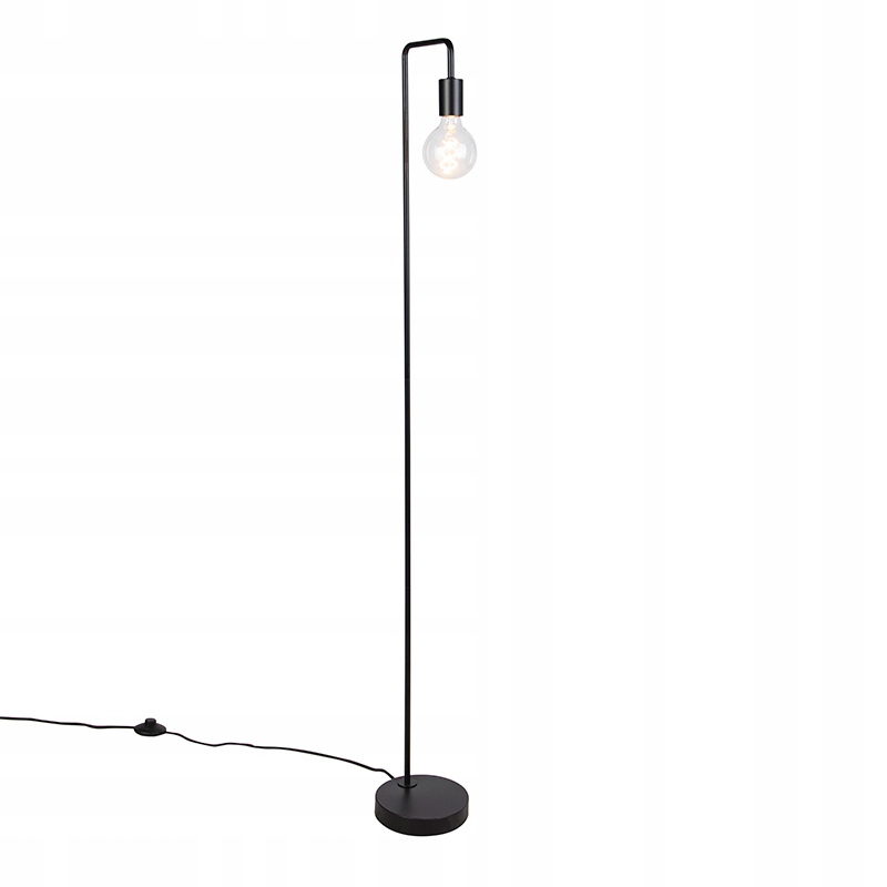 

Lampa podłogowa Qazqa facil E27 60 W czarny