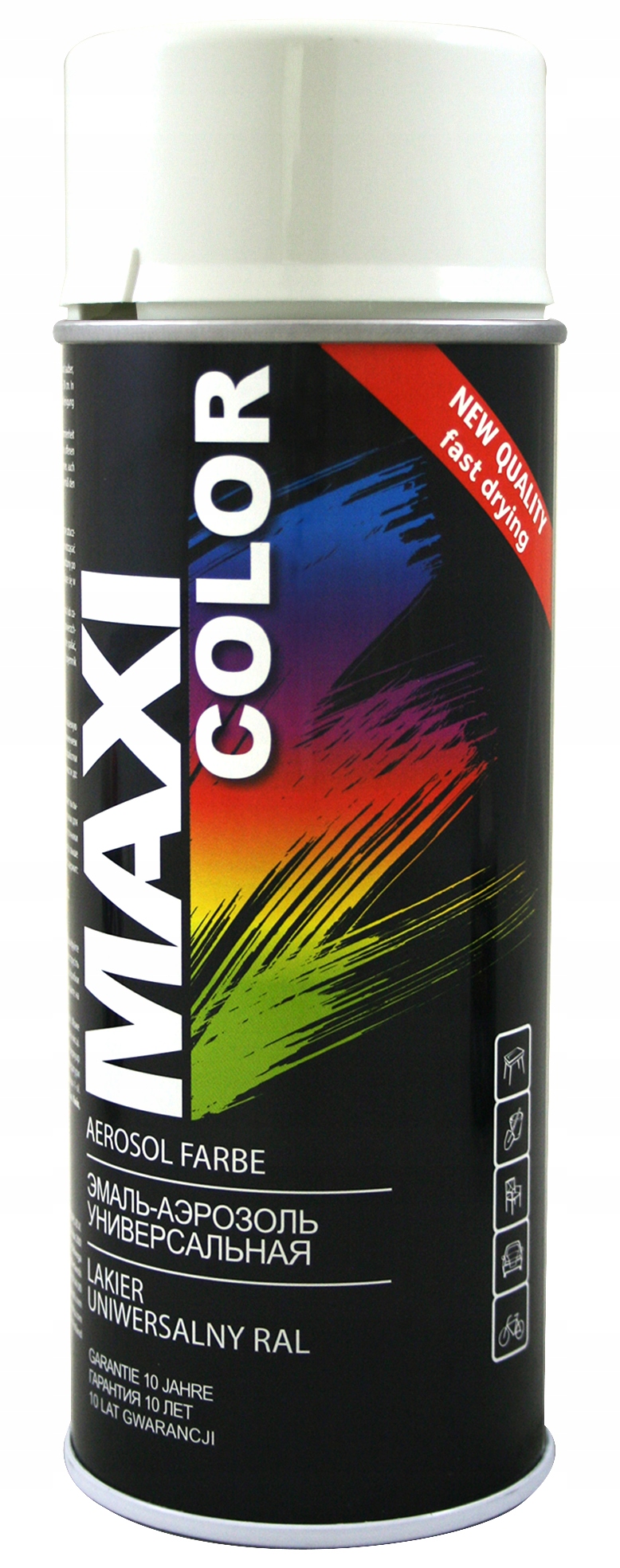 Lakier Motip Maxi Color 400 ml SPRAY RAL 9003 biały Producent Motip