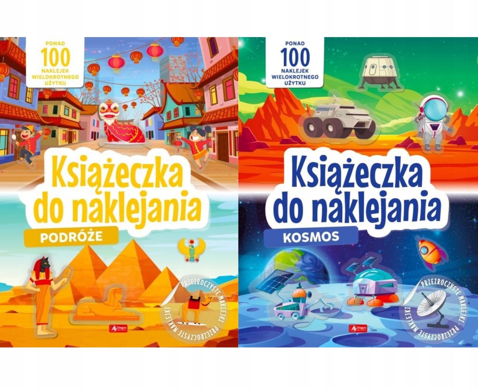 

Książeczki do Wielokrotnego naklejania Zestaw 2w1