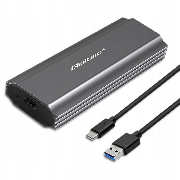 Qoltec Obudowa kieszeń NV2271 na dysk M.2 Ssd Sata NVMe Usb-c 2TB