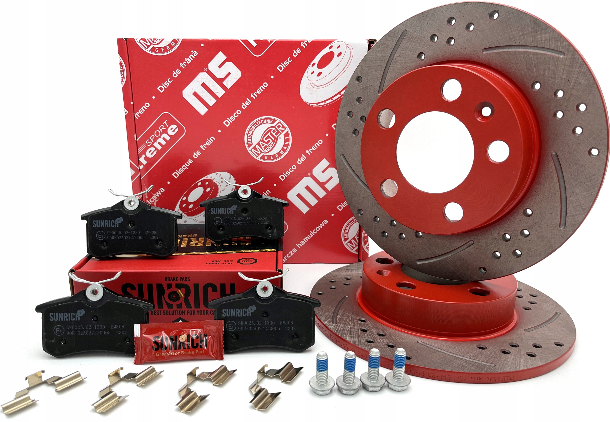 Zestaw 2x TARCZE 4x KLOCKI TYŁ DO GOLF IV AUDI A3 Toledo Octavia Nawiercane