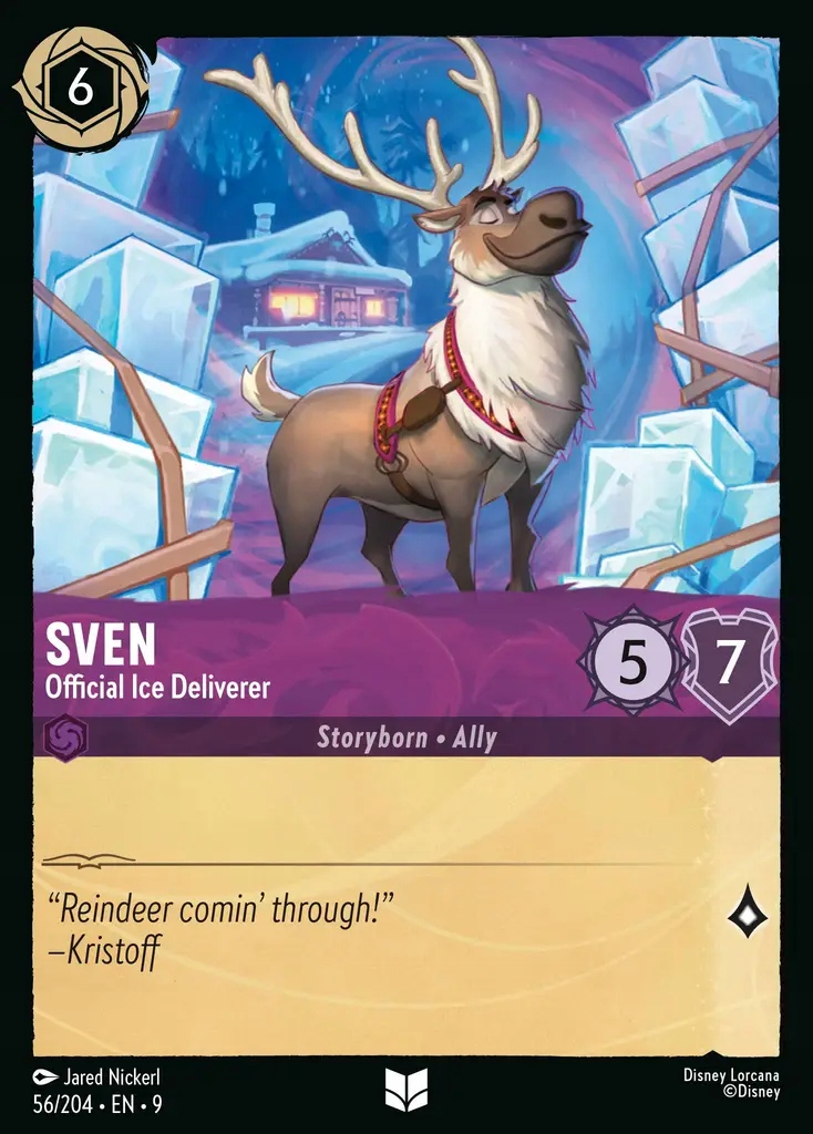 Disney Lorcana Sven Official Ice Deliverer 9FAB #056