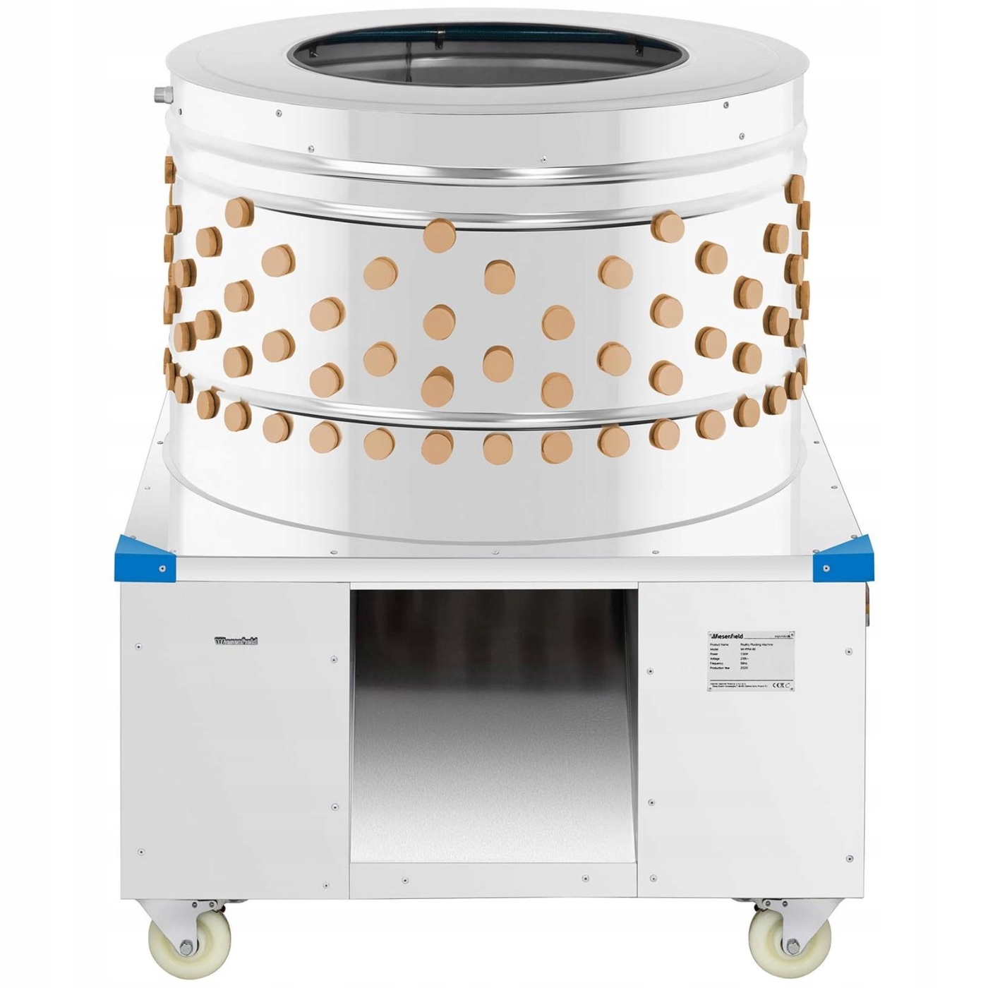 SKUBARKA DO DROBIU - DO 1000 KG/H - 80 CM Model WI-PPM-80