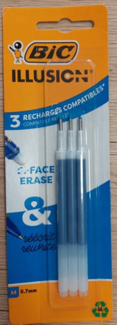 WKŁAD DO DŁUGOPISÓW WYMAZYWALNYCH BIG 3 SZT