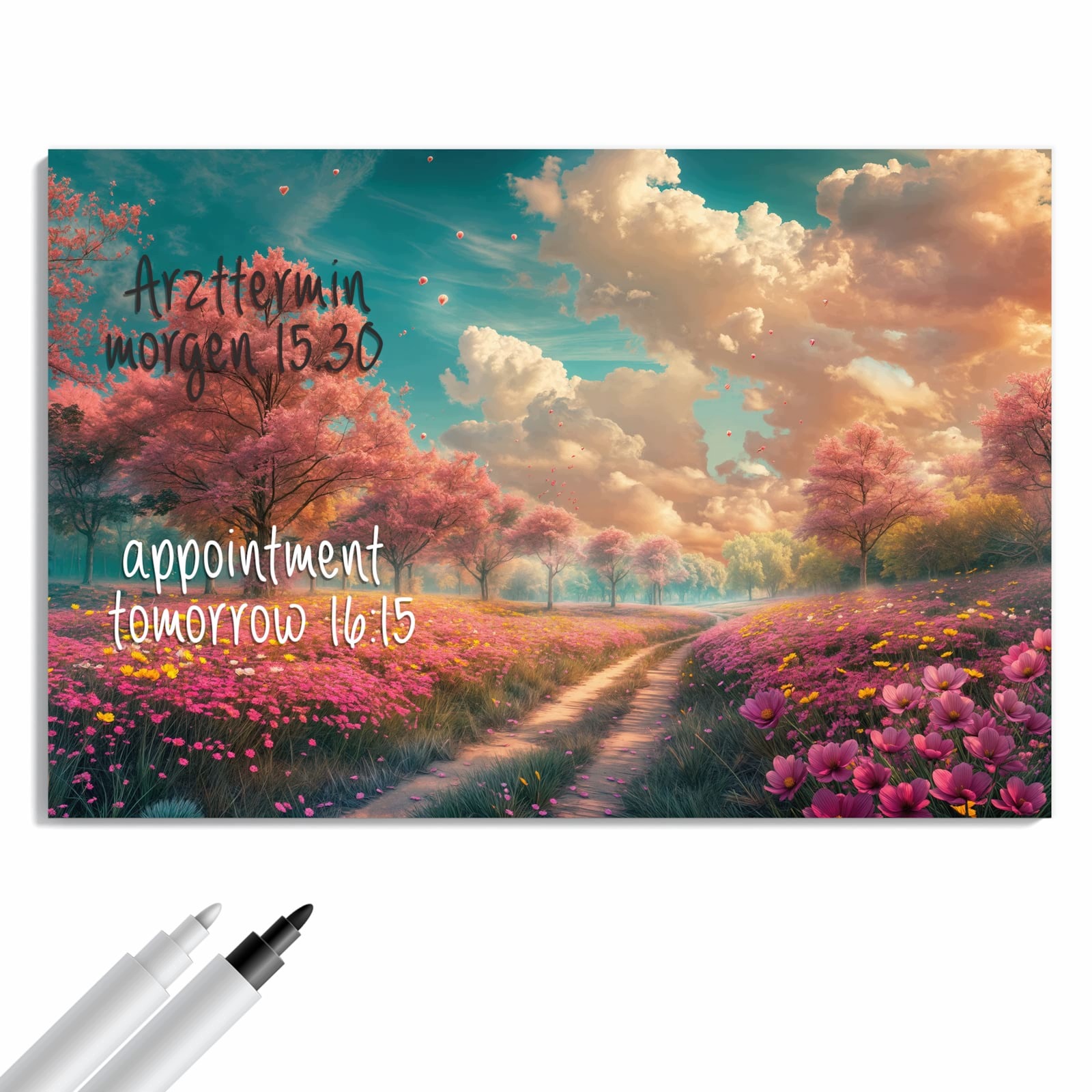 Magnetická tabule Kvetoucí Cesta 60 × 40 cm