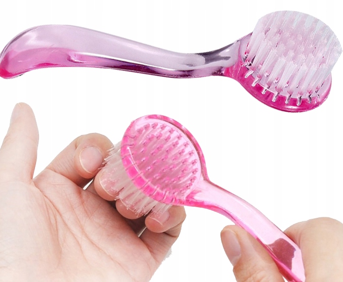 SZCZOTECZKA DO USUWANIA PYŁU MYCIA TWARZY Z RĄCZKĄ SZCZOTKA peeling masaż