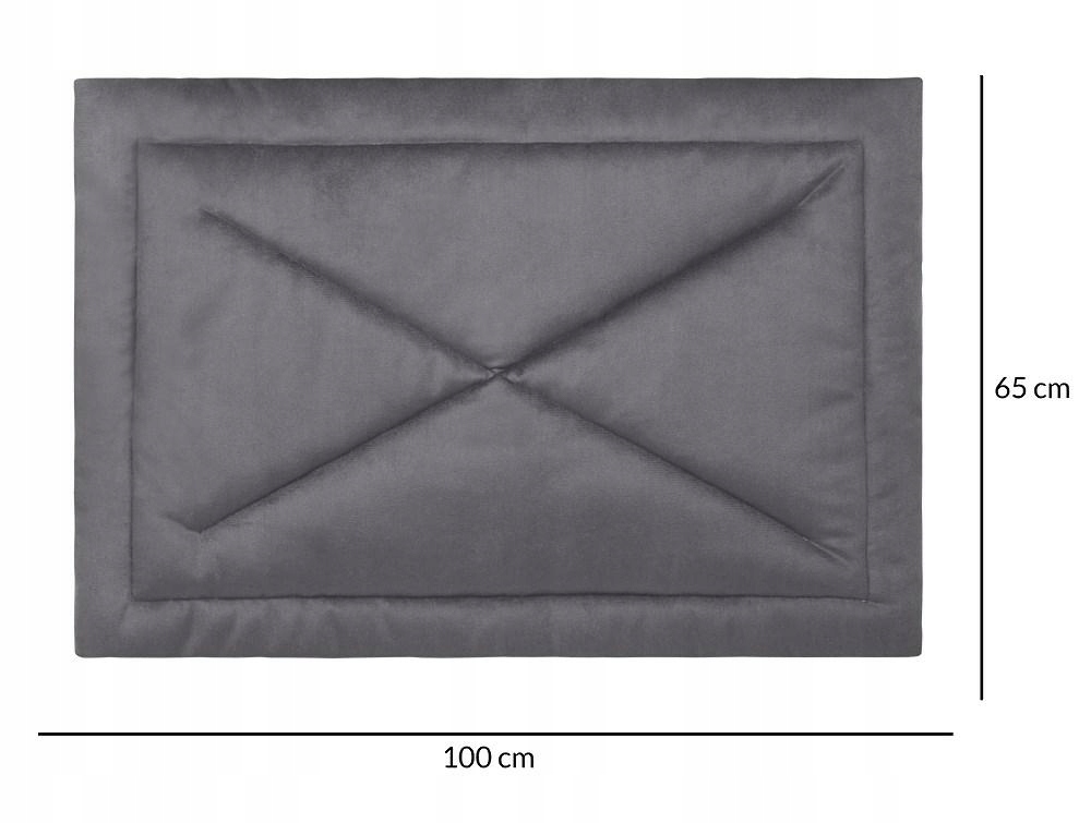 Pelíšek pro psa 65x100 šedé