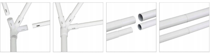 MOCNY PAWILON NAMIOT OGRODOWY IMPREZOWY NA LATO 3x3m + 4 ŚCIANY BOCZNE Rodzaj poszycia PE