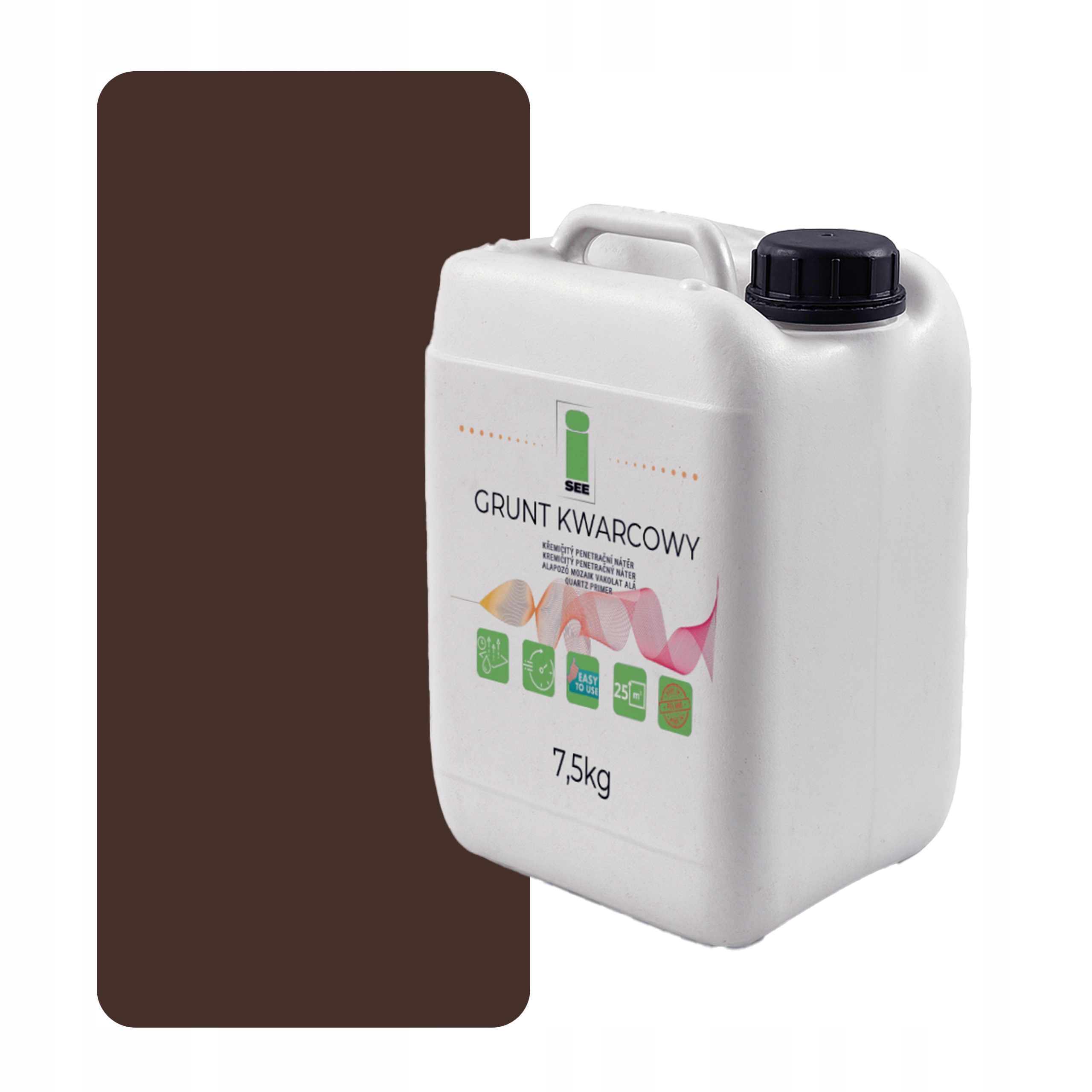 Křemenná Zemina Pod Silikonovou Omítku 7,5 Kg Hnědá Čokoládová F8017