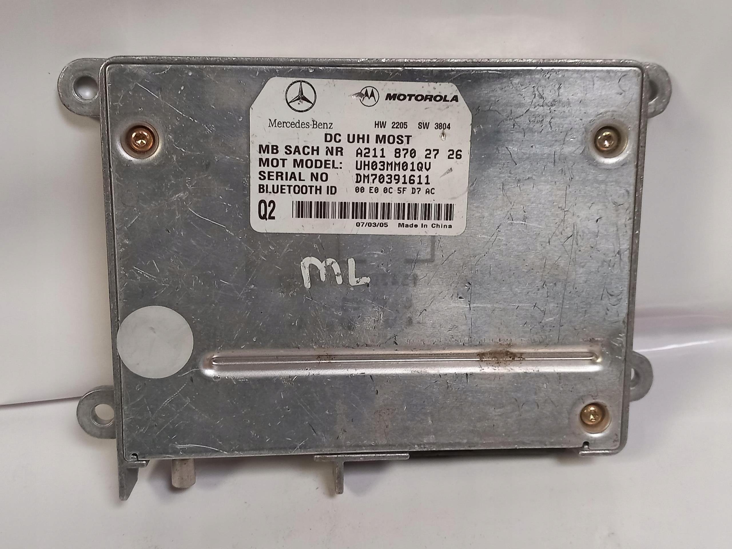 control unit module TELEFONU MERCEDES ML W164 A2118702726 05-11