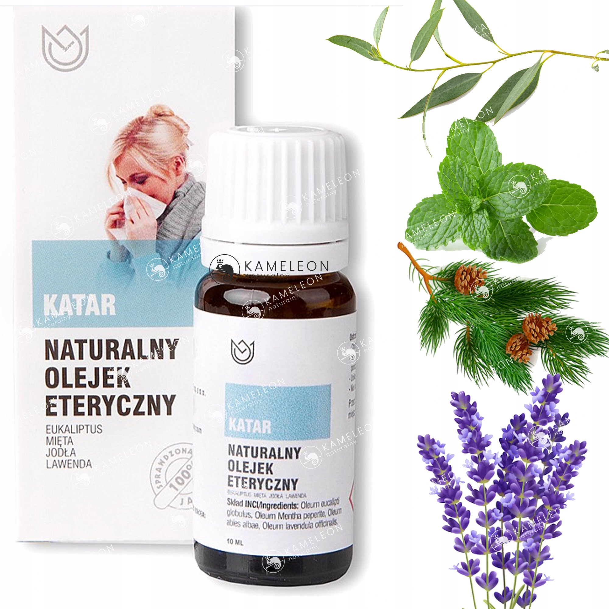 

Naturalny Olejek eteryczny Na Katar mix 4 olejków