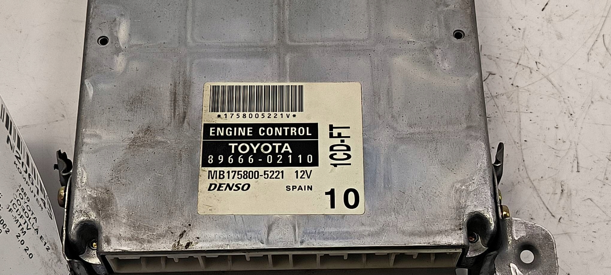 Computer 89666-02110 2.0 D-4D TOYOTA COROLLA E12
