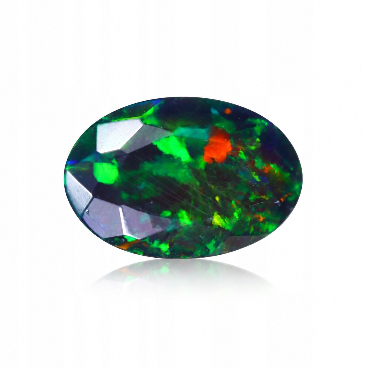 Přírodní opál černý 1.20 ct Ovál Etiopie certifikát Wbd