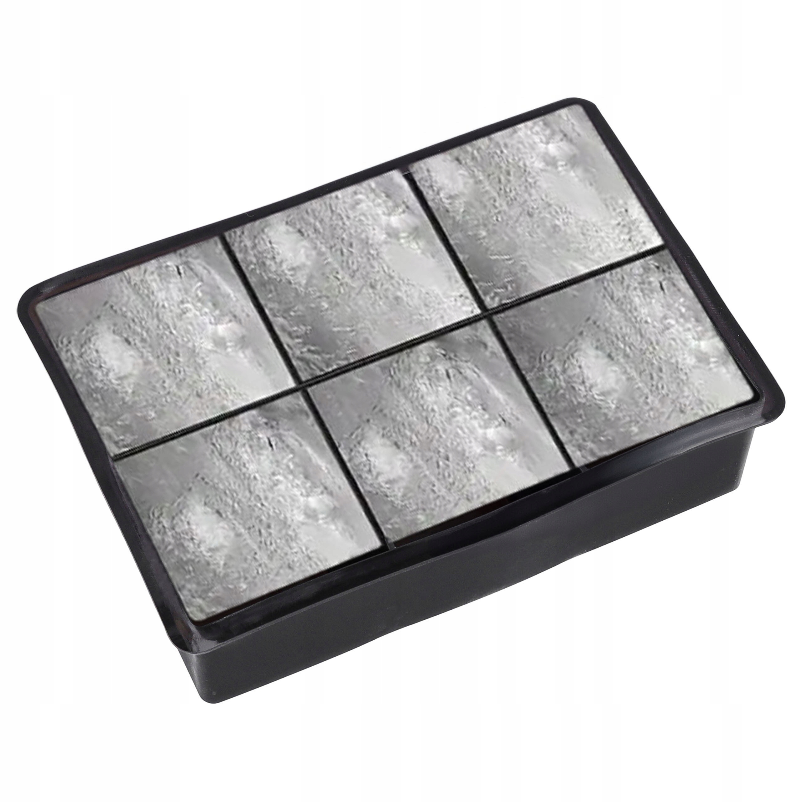 FORMA DO LODU FOREMKI 6szt KOSTEK SILIKONOWE FOREMKA DUŻE XXL CHŁODZENIA Materiał dominujący silikon