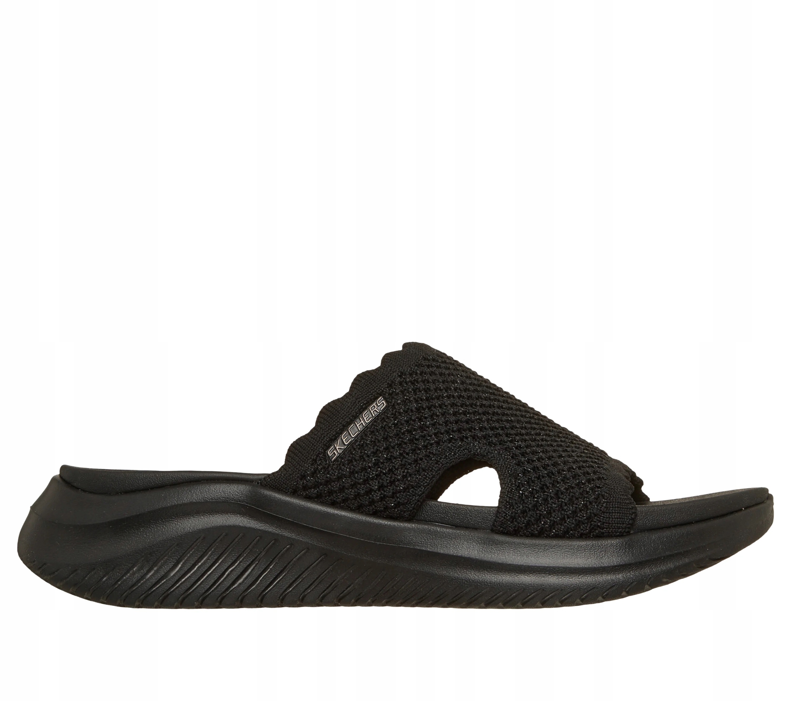 Nazouváky pantofle Skechers Ultra Flex 3.0 Sandal Bring It černé 164055 Bb
