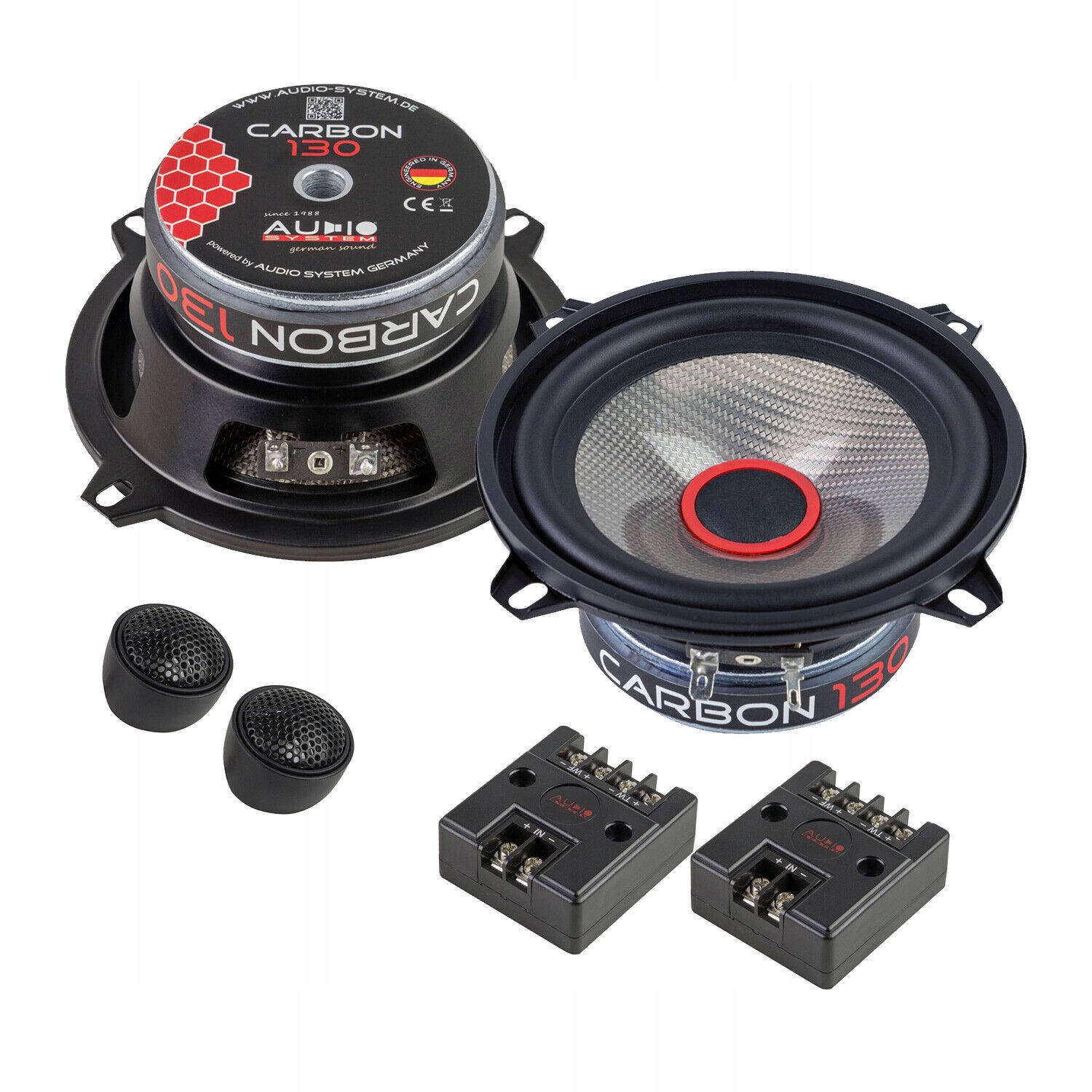 Audio System Carbon 130 Reproduktory do auta 13 cm 130 mm Výhybky Systém
