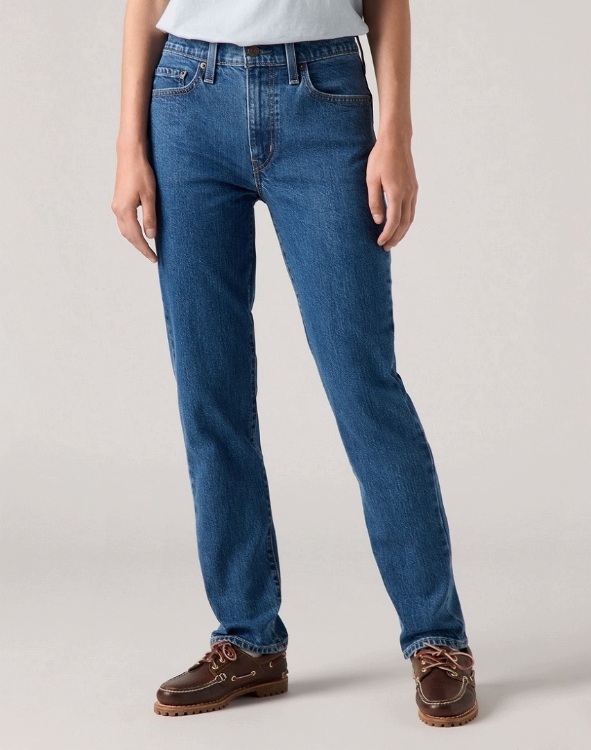 Levi's Džíny Jednoduché Vysoký Pas Klasické Modré 31/34 2AA