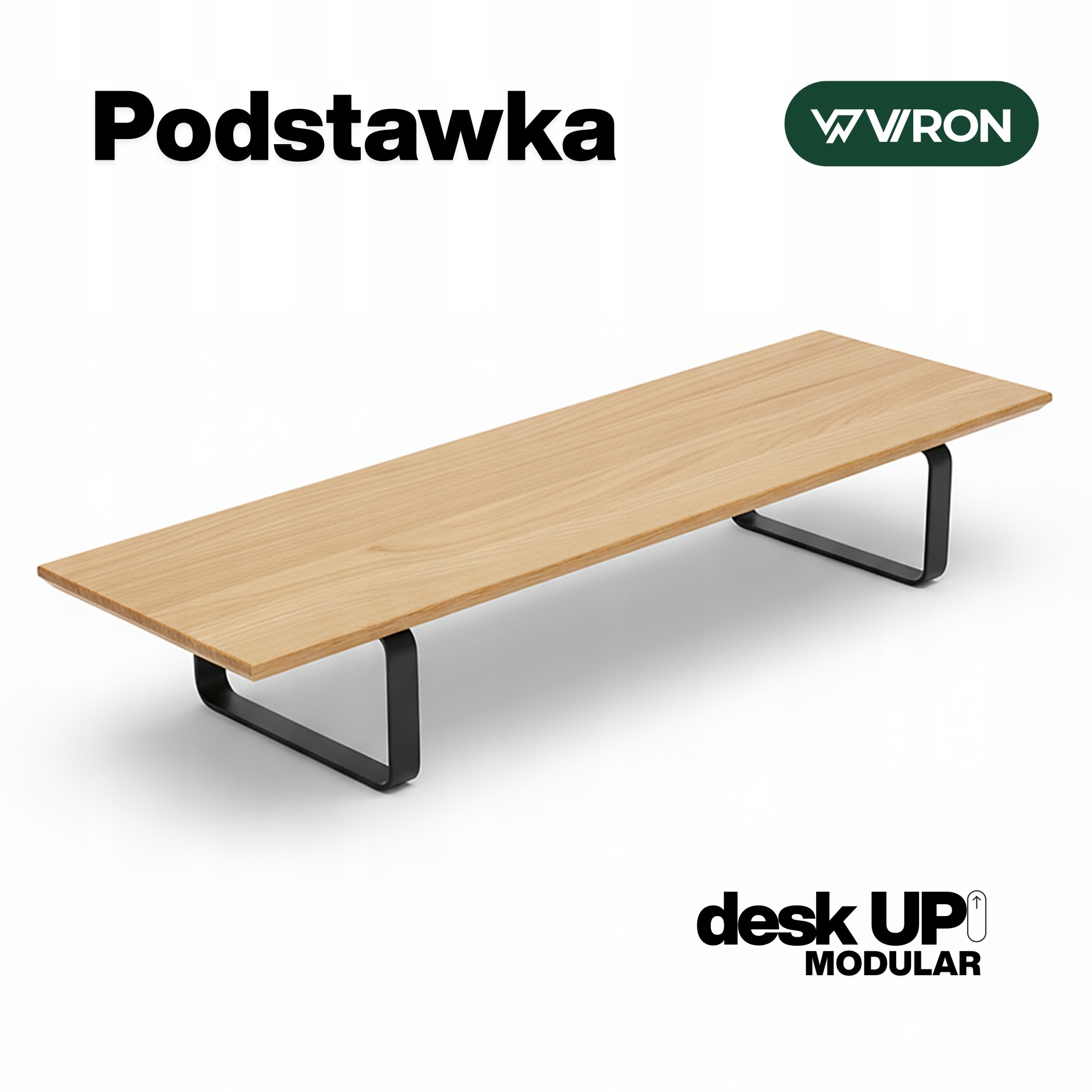PODSTAWKA NA BIURKO POD MONITOR LAPTOP NADSTAWKA DREWNO VIRON DESK_UP 90cm Marka Viron