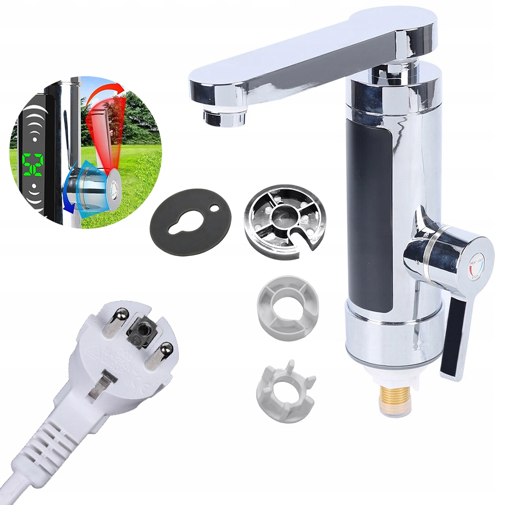 Průtokový Ohřívač Vody Elektrický Kohoutek LCD Kuchyňská Baterie