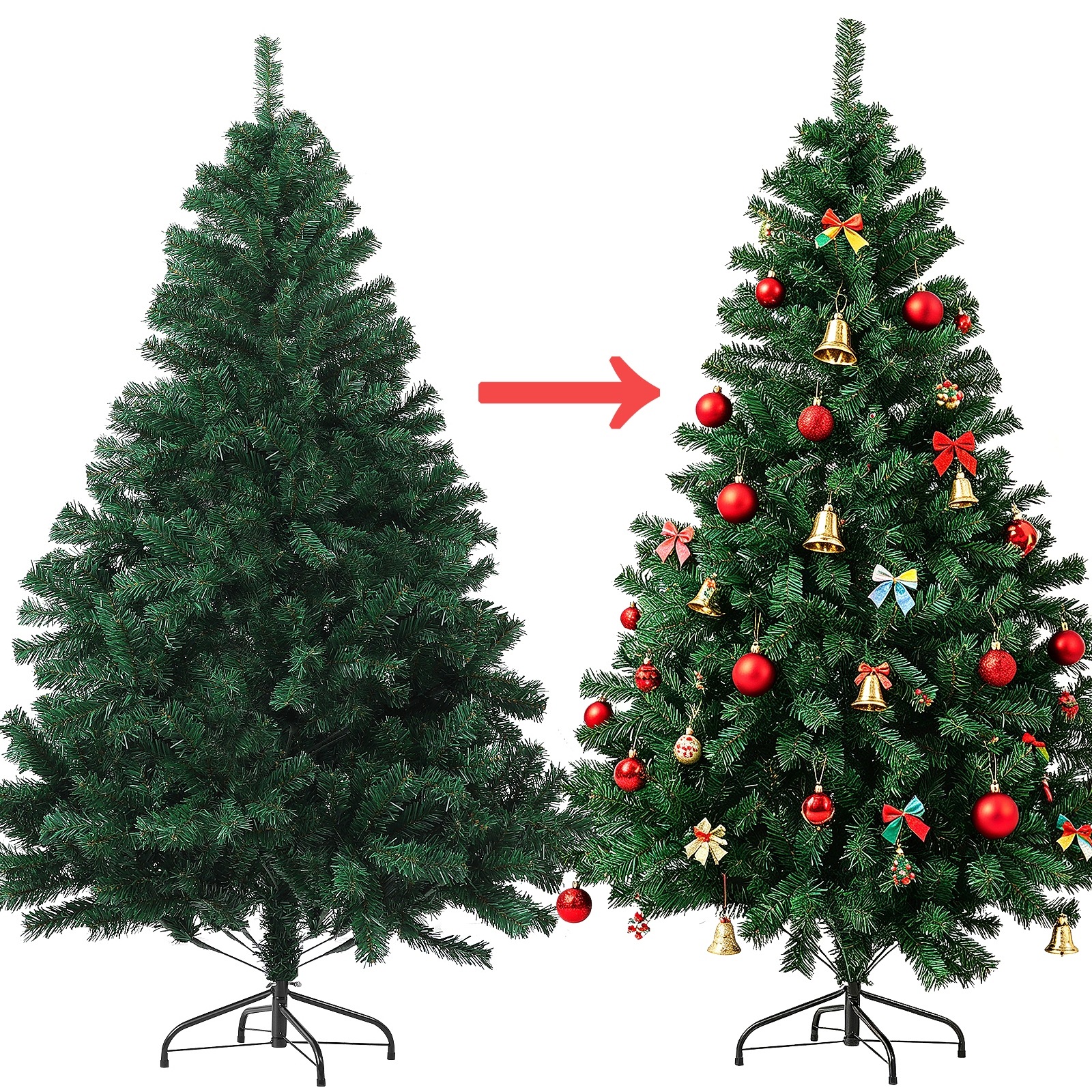 Smrk Východní – vánoční stromek 180 cm, 650 větviček, velmi hustý